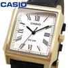 Standard Analog Quartz White X Black Leather Watch, Watch, Gold, Band, MTP-B190GL-7BV