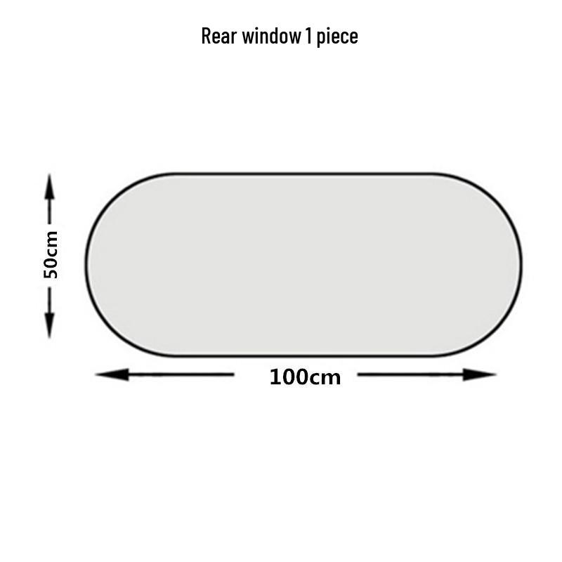6-Piece Car Sunshade Set: Silver Coated Heat Insulation for Windshield, Side, & Rear Windows