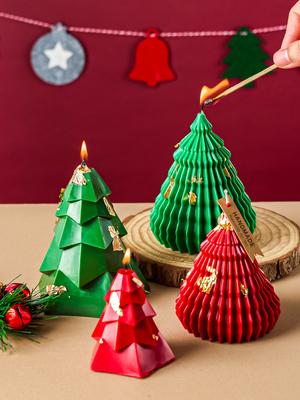 Candele Profumate Albero di Natale 3D Stampo in Silicone Nuovo Forniture per Sapone Fatto a Mano Fai da Te Ornamenti Natalizi Regalo Stampi in Resina Decorazioni per la Casa