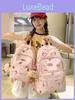 Girl School Backpack With Nylon Material And Laptop Compartment For Education Use
