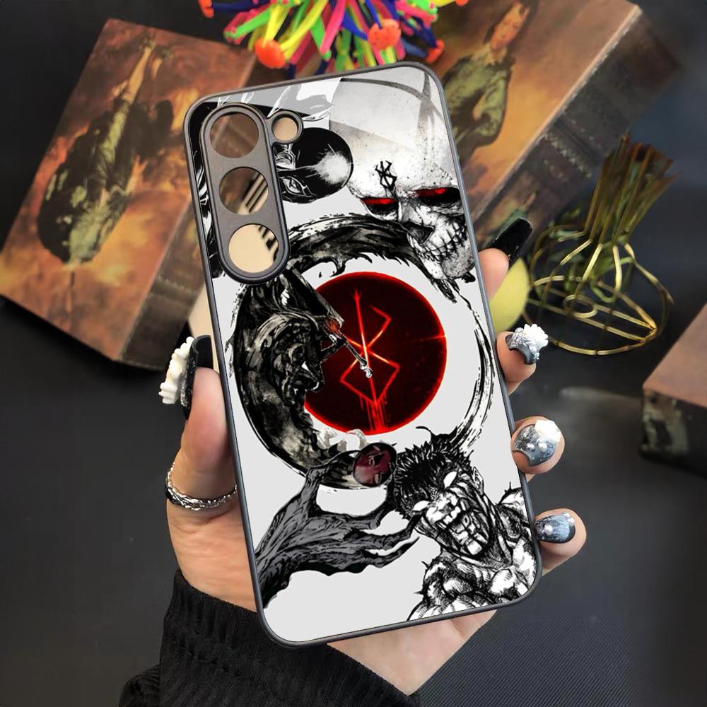 

Крутой чехол для телефона Berserk для Samsung Galaxy S25 S24 S23 S22 S20 S21 Note20 Ultra Plus Fe Цветной Серебристый Чехол Samsung S23 Ultra