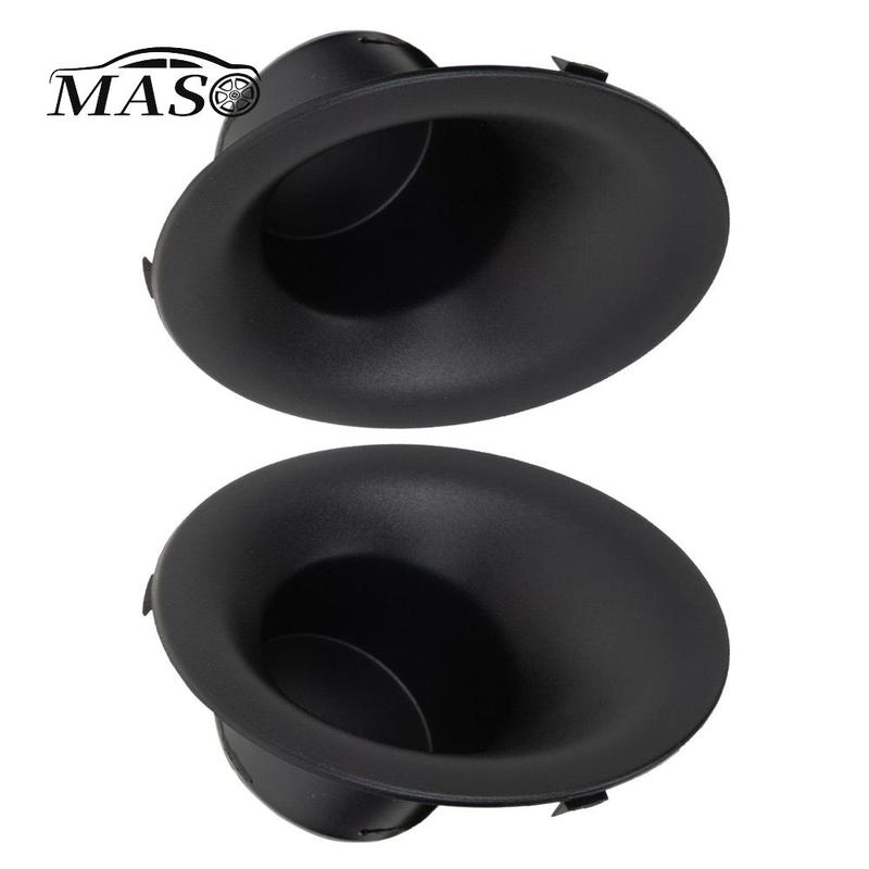 2pcs Black Car Front Fog Light Covers without Hole for Dodge Challenger 2015 2016 2017 2018   68259660AA, 68259661AA