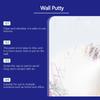 Wall Putty;White Wall Damaged Scratched Cracks Nail Holes Repaired;Suitable For Treating A Variety Of Mild Wall Defects