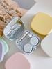 1pc Portable Minimalist Square Contact Lens Case, DIY Solid Color Contact Lens Holder