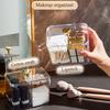 Acrylic Cotton Swab Storage Box Desktop Dust-Proof Transparent Makeup Removal Cotton Lipstick Cosmetics Organization Manager