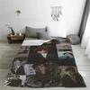 Benedict Cumberbatch Plaid Blankets Sofa Cover Velvet Spring/Autumn Actor Collage Throw Blanket for Home Travel Bedding Throws