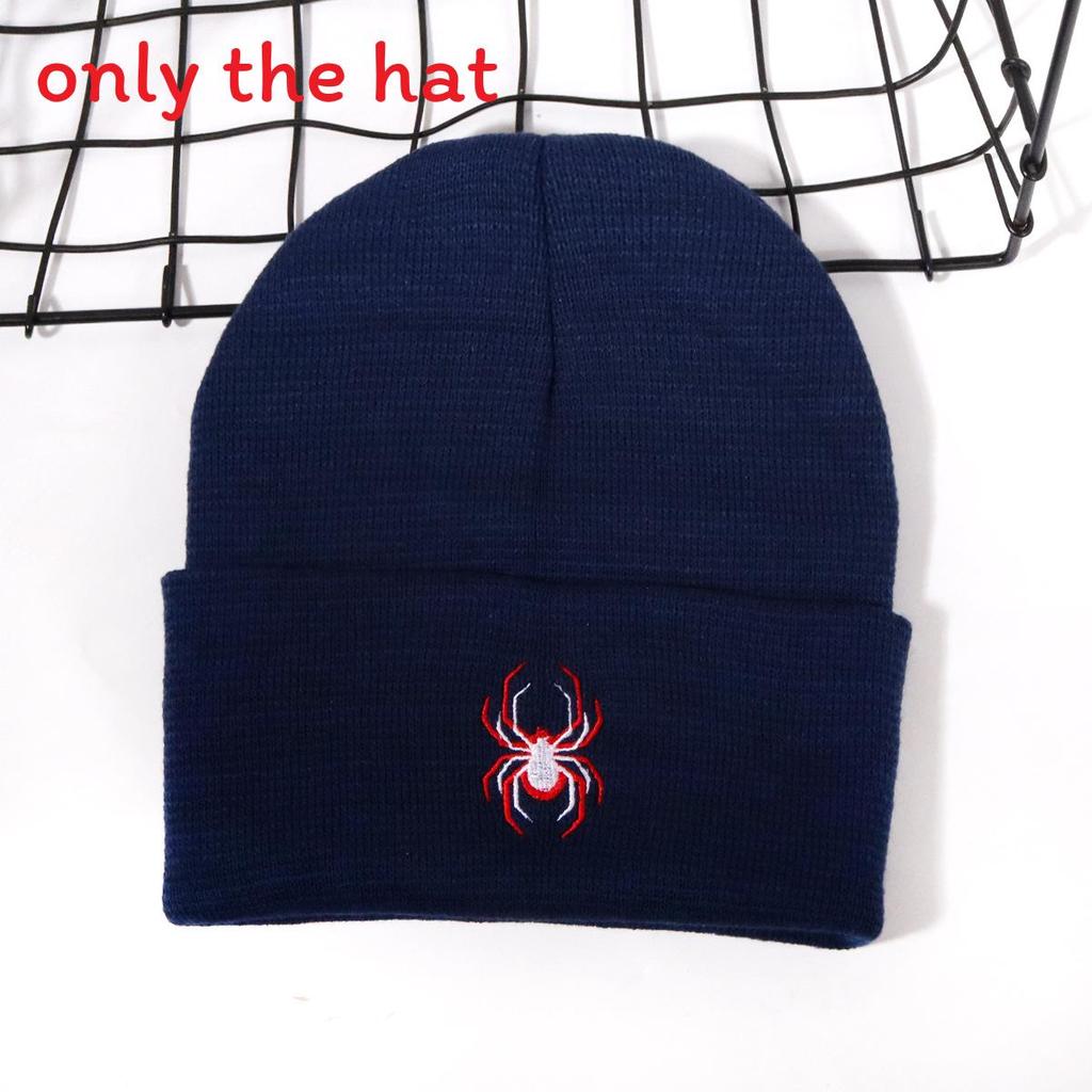Spider Animal Inspired Embroidered Knit Hat For And Street Fashion Enthusiasts