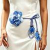 Cintura Floreale con Fiore Stile Etnico Cintura in Corda Intrecciata Catena Vita Floreale alla Moda Donna