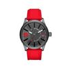 Diesel Rasp Men's Watch, Gunmetal Red with Rubber Strap, DZ1806. This Men's Watch Is Perfect for Business and Casual Wear.