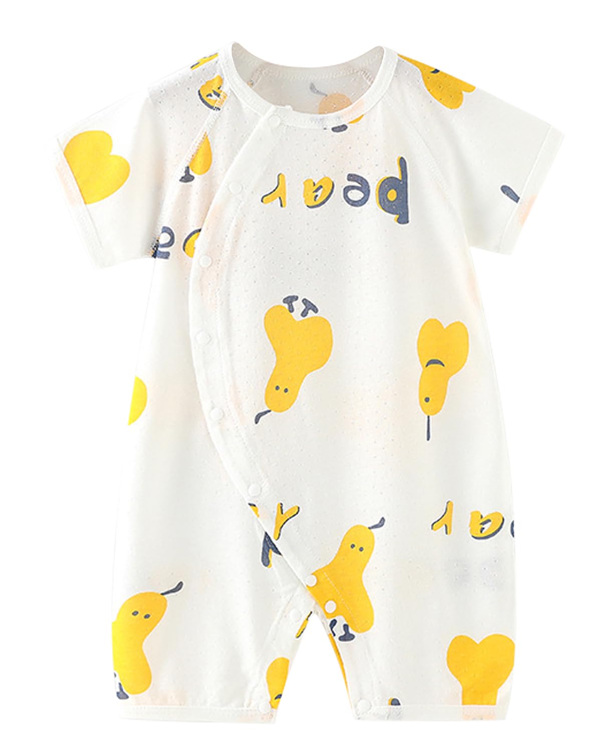 

Короткий открытый детский бамбуковый детский [Hapipana] ромпер, рукав, лето, перед, одежда, боди, комбинезон, новорожденный, нижнее белье, мальчики, девочки, сетка, волокно,