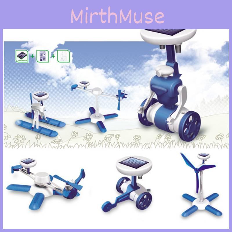 Solar Powered 6in1 Diy Assembly Educational Toy For Kids Stem Learning