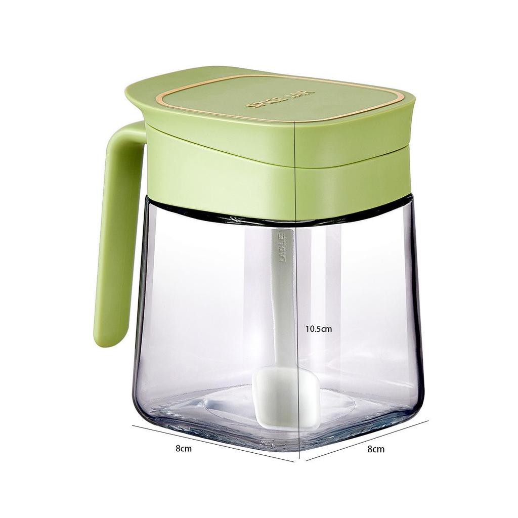 Glass Kitchen Seasoning Set: Salt, Oil, and Spice Jars