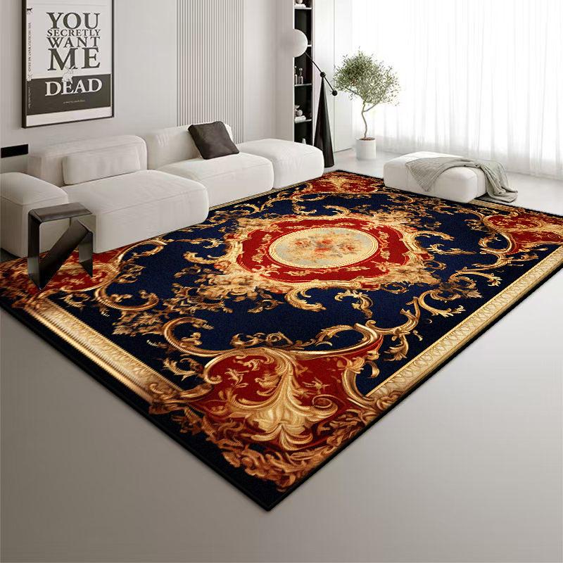 European Style Easy Clean Home Decoration Luxury Large Living Room Carpet Foldable Room Decor Rug Big Size Dressing Table Mat