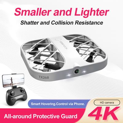 New RC Mini Grid Quadcopter Drone 4K HD Camera 4 Channel Helicopter Toy Drone Headless 360° Flip LED Kids Remote Control Toy Gift