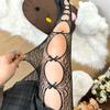 Y2K Gothic Hollow Out Pantyhose Women Summer Lolita Bow Knot Sexy Fishnet Stockings Spicy Girl Sexy Thin Ins Tide Lace Tights