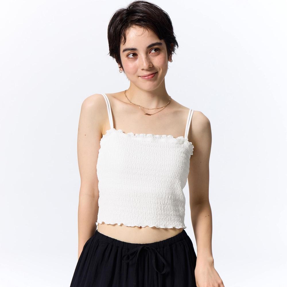 

Бюстгальтер GU by Uniqlo с укороченным топом в сборку