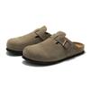 Pallene Cork Suede Clogs for Women Men Cork Footbed Slippers Fashion Outdoor Beach Sandals with Arch Support Slip-on Home Shoes