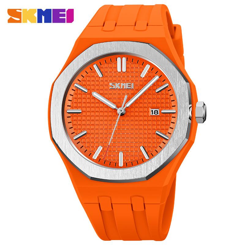 Simple Single Calendar Casual Couple Watch Integrated Silicone Belt Waterproof Men's and Women's Quartz Watch