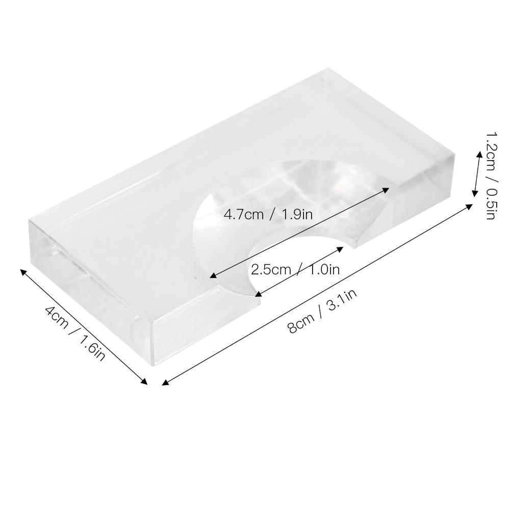 Klarer Acryl Billard Locator 8×4×1.2CM Positionierer für Poolkugeln Snookertische