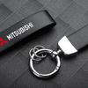 Universeller Leder Auto Schlüsselanhänger Halter Auto Zubehör für Mitsubishi Pajero Sport Mirage Outlander L200 Xpander MPV