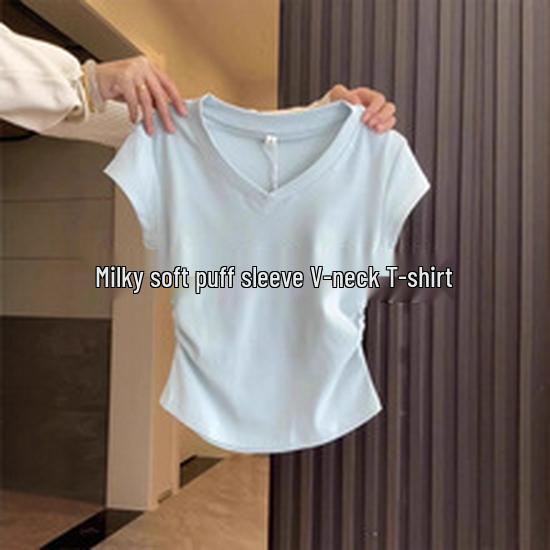 White Layered Modal Slouchy T-Shirt: Long-Sleeve, Slim Fit, Sheer, Sun Protection, Autumn/Winter.