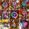 3D Flowing Wind Spinner Stainless 10cm Yard Garden Mirror Rainbow 10 Styles Mirrored Wind Chimes Sculptures
