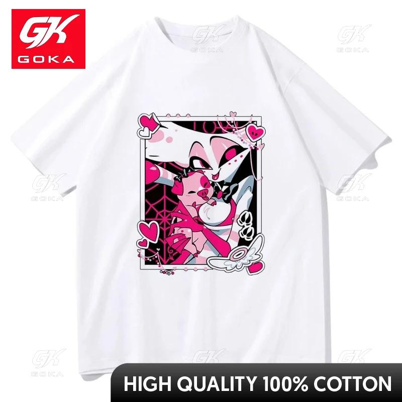 

High Quality Cotton Tees Shirts Angel Dust and Fat Nugget TShirt New Fashion Unisex Aesthetic Funny Kawaii TShirts Unisex Cartoo S