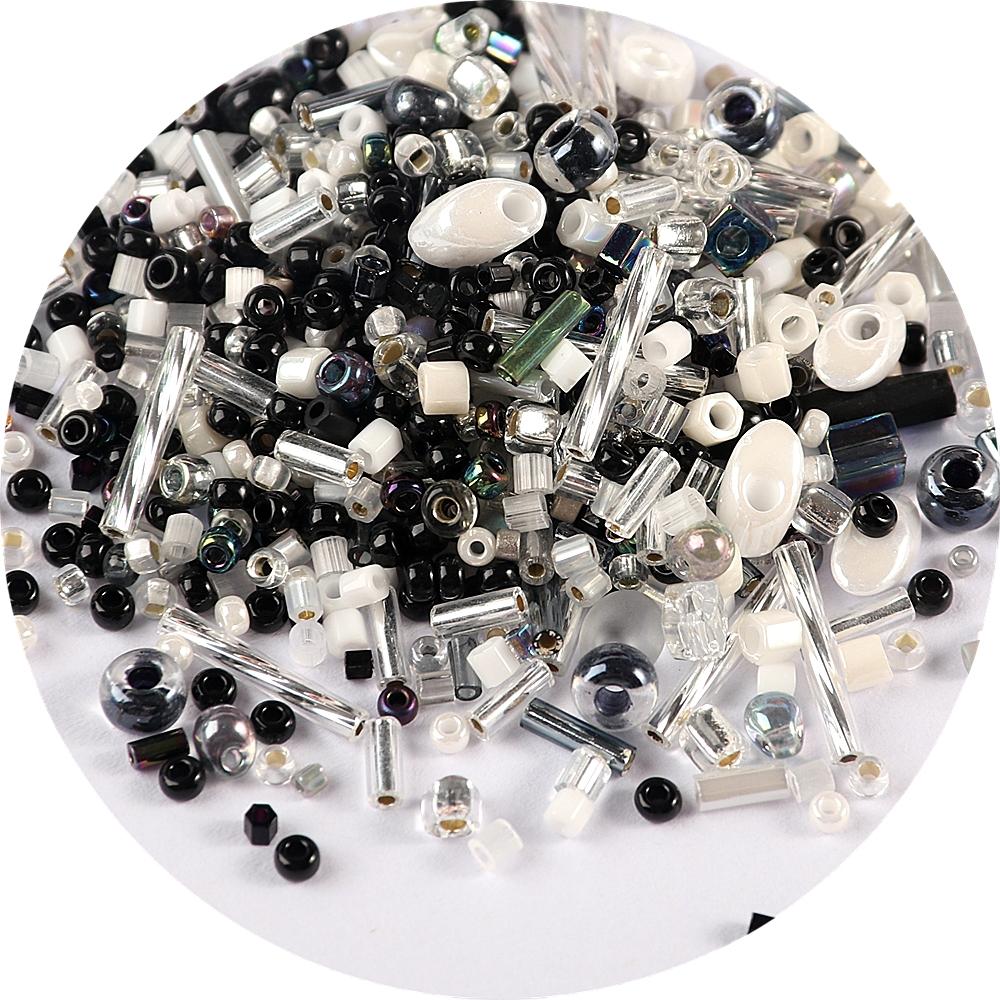 500Pcs Japan Miyuki Seed Beads Mixed Delica Round Glass Beads Mix Colors and Size Glass Twist Bugle Tube For Clothing Accessory