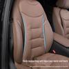 Breathable Nappa Leather Lumbar Support Car Seat Cushion for Mercedes-Benz & BMW