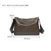 Whatna Antique-Style Tanned Natural Cowhide Leather Shoulder Bag for Men, Crossbody Messenger Bag, Large A4 Size, Fits iPad 10.5, Horizontal Design,