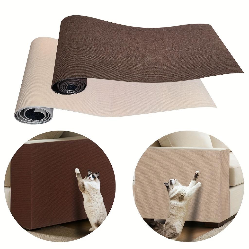 Tapete Arranhador para Gatos Autoadesivo Versátil e Durável, Arranhador Interativo para Gatos de Estimação, Tapete de Escalada para Gatos Durável Poliéster DIY Casa