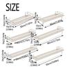 Wall Mounted Acrylic Shower Shelf Stainless Steel Storage Organizer Rack  Shower