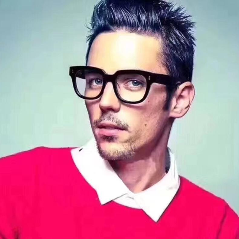 Retro Style Fashion Square Frame Clear Lens Glasses