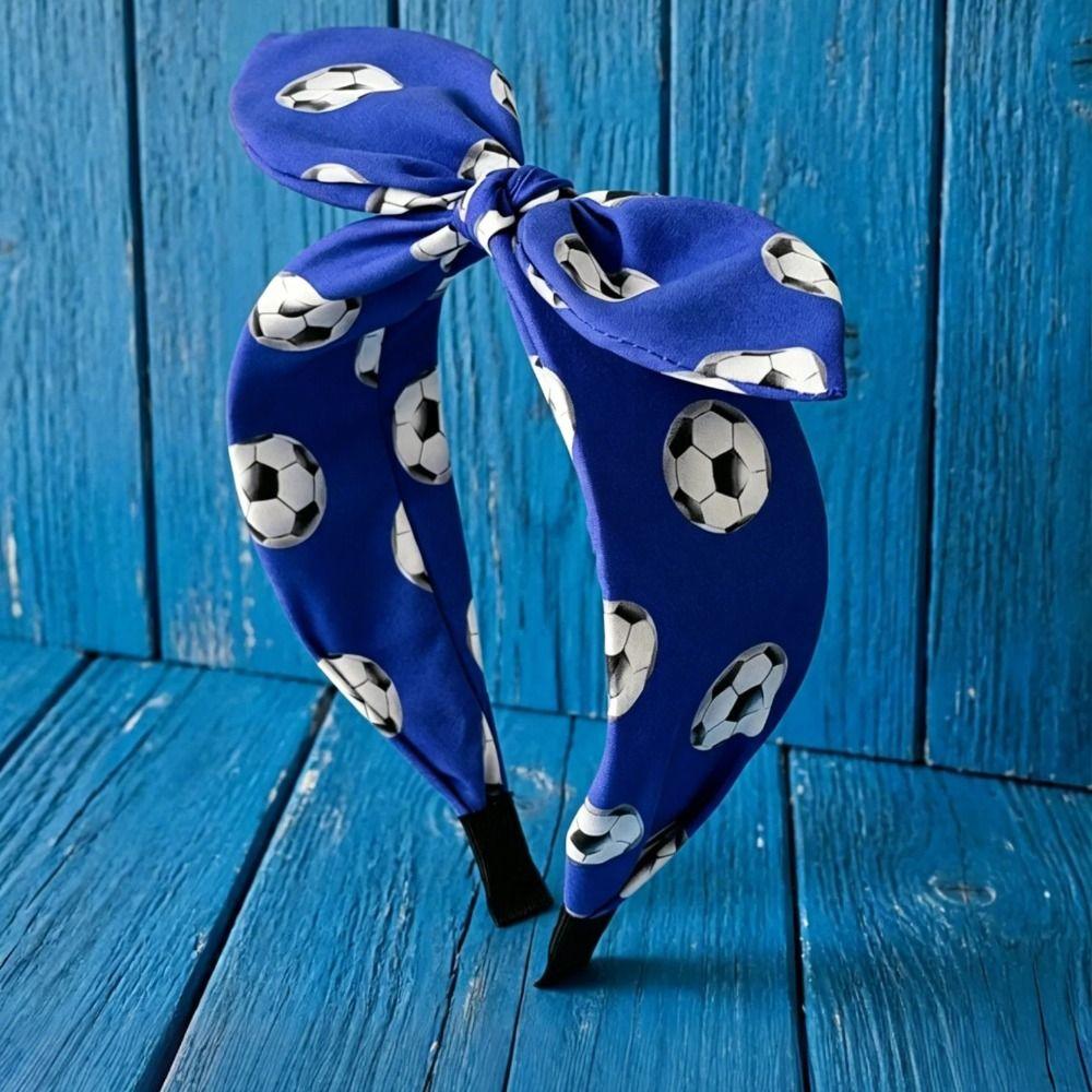 Rabbit Ear Soccer Fan Hair Band Cute Bunny Knot Headband Fan Cheering Hair Hoop  Celebration
