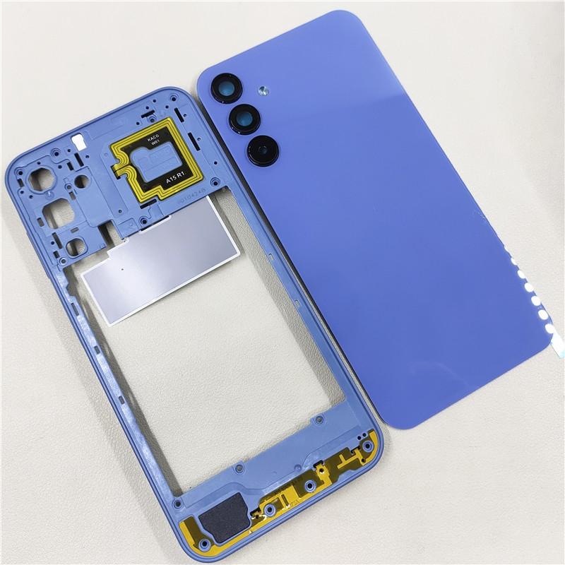 Scocca Completa Per Samsung Galaxy A15 4G SM-A155F Telaio Centrale + Cover Posteriore Batteria Cover Posteriore Con Lente Fotocamera Sostituzione