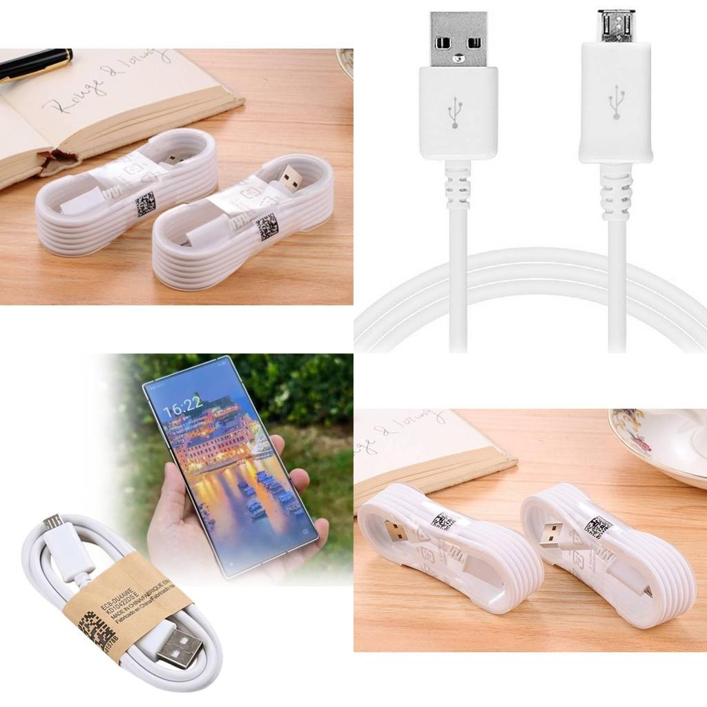 Premium White 1 Meter Micro Usb Charging Cable For Samsung S4 Honor Xiaomi Android Phones