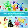 100 Pieces Pipe Cleaners Chenille Stem, Solid Color Pipe Cleaners Set for Pipe Cleaners DIY Arts Crafts Decorations