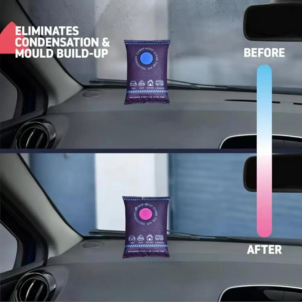 Reusable Silicone Dehumidifier Bag Car Interior Dehumidifier Bag Home Closet Humidity Absorber Bag With Color Indicator,Dehumidification Bag for Car