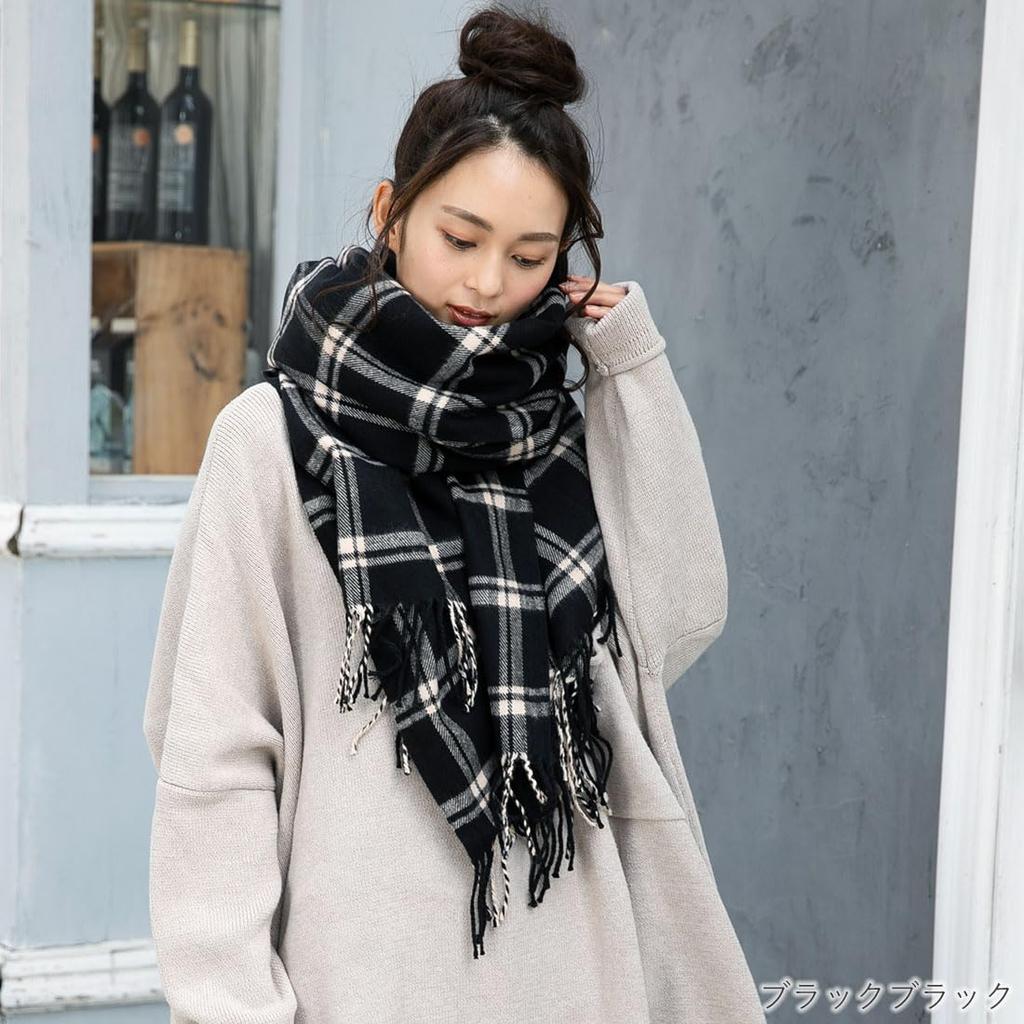 Queen Head Large Stole 21 (Free Size, Black)