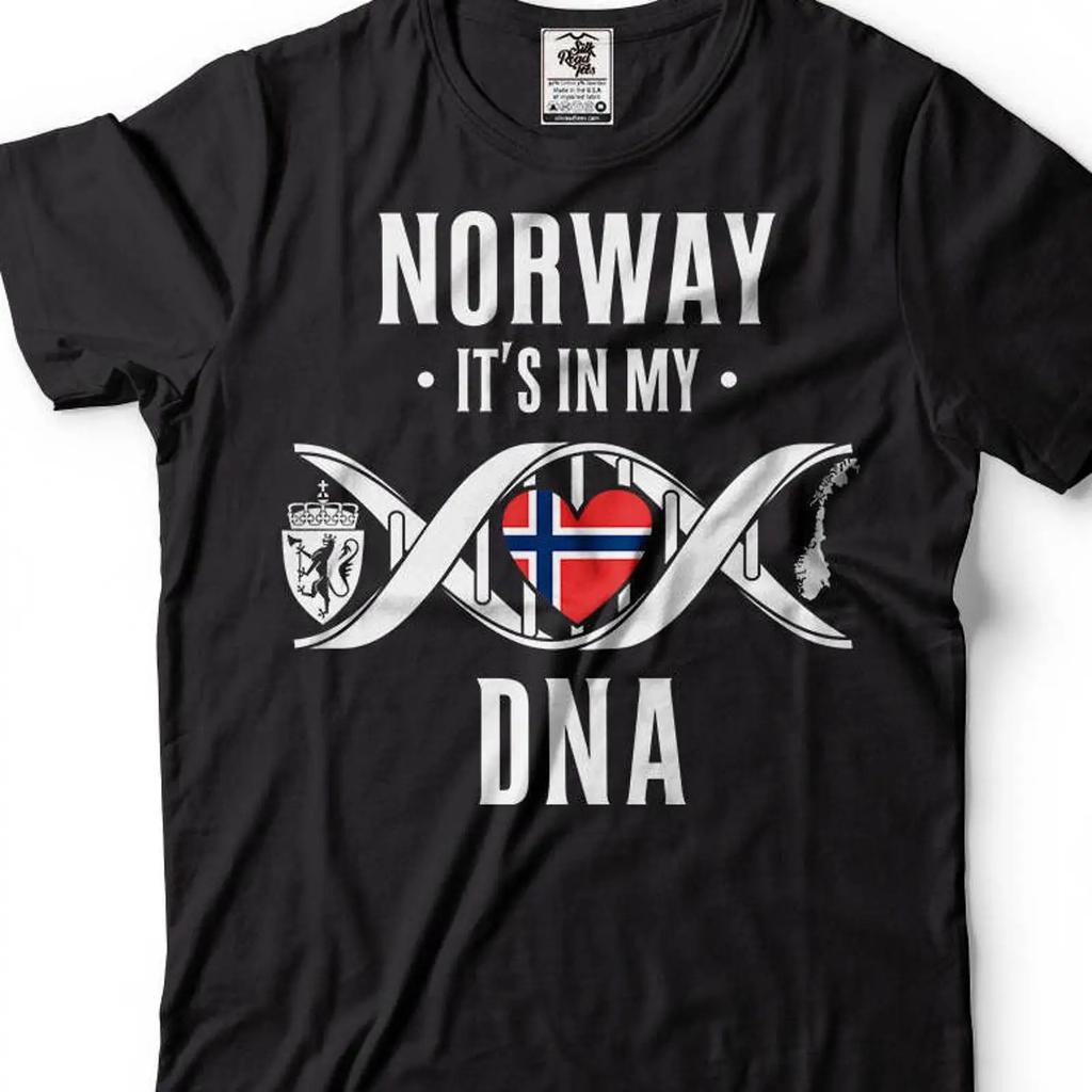 Norway Dna T Shirt Heritage Culture Vintage Stretched Graphic Breathable Comfortable Soft Unisex Versatile Streetwear
