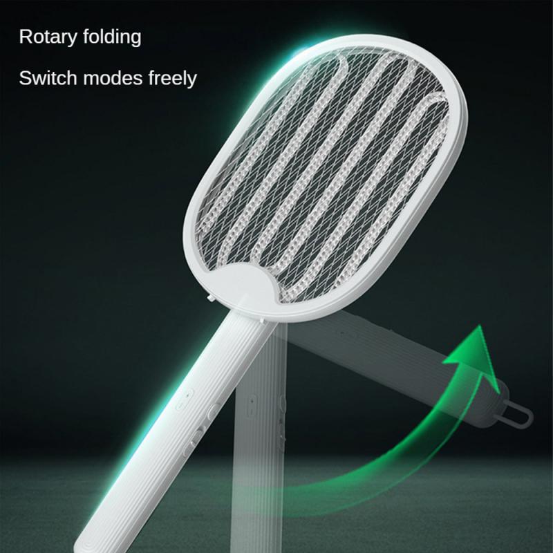 Faltbarer Elektrischer Mückenvernichter Zapper USB Wiederaufladbar Haushaltssicherheit Fliegen Anti Mücken Klatsche UV Abwehrlampe Schläger