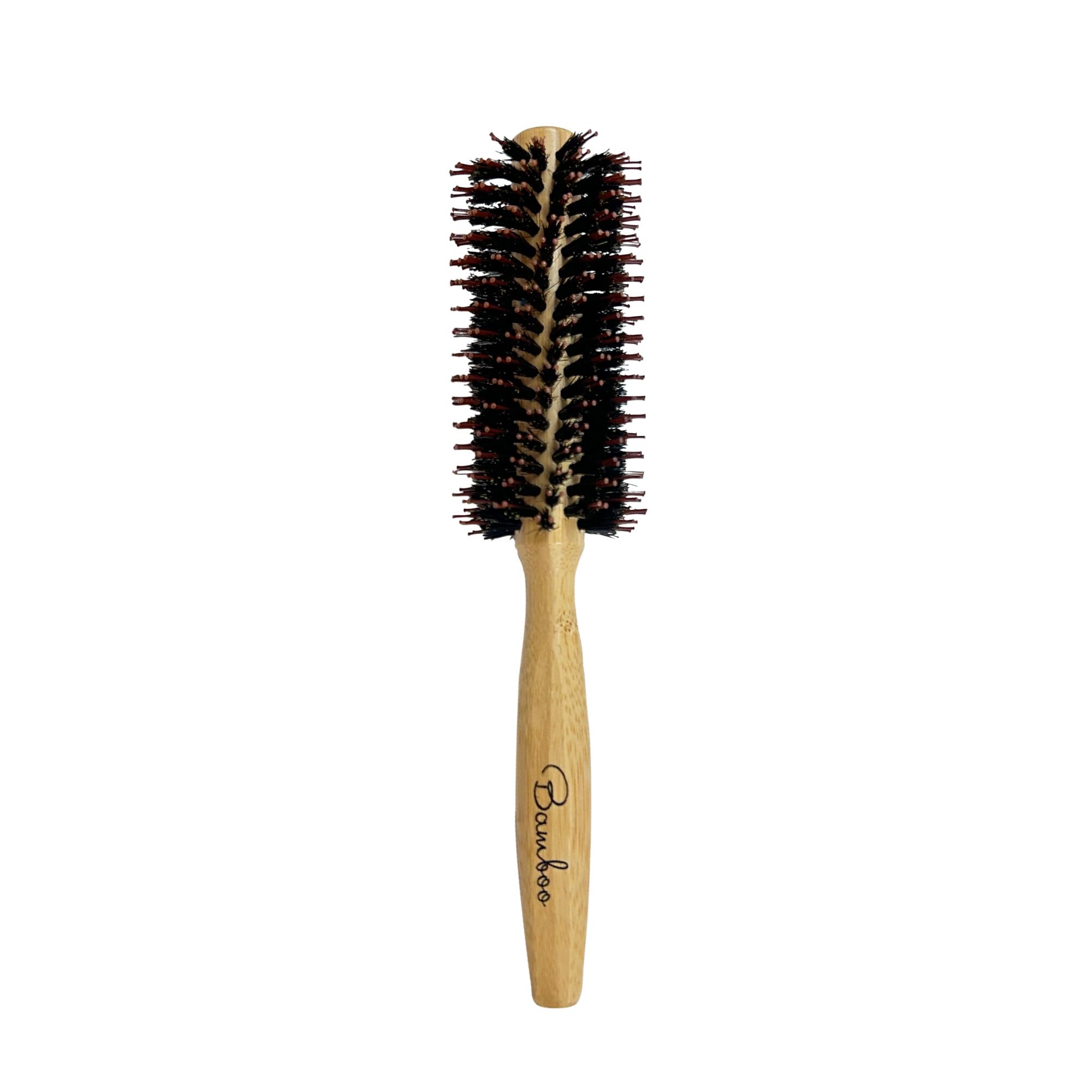 

ANUSHI Roll Natural Animal Hair Tip Pin Hair Shine Blow Brush Comb Comb Bamboo SDGs Product [Bamboo Brush]