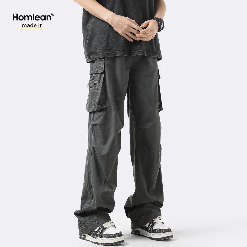 Homlean Men's American Techwear Cargo Pants