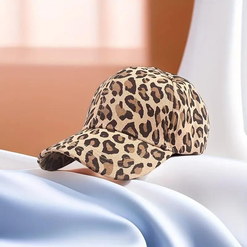

Unisex Light Panel Leopard Print Baseball Caps Spring and Autumn Outdoor Adjustable Casual Hats Sunscreen Hat Sports Cap Adjustable