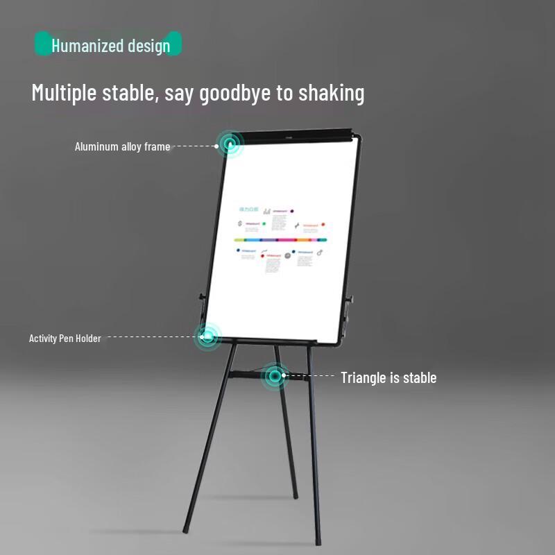 Deli Magnetic Mobile Flippable Whiteboard