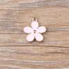 Double-Sided 5-Petal Flower Alloy Pendant for DIY Jewelry