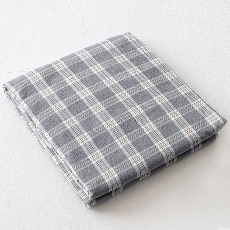 New Solid Minimalist Washed Striped Bed Sheet, Soft Bedding for Single Double Student Dormitory Home