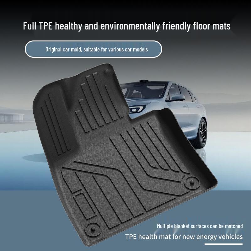 Tesla Model Y/3 TPE Front & Rear Trunk Mats and Foot Pad