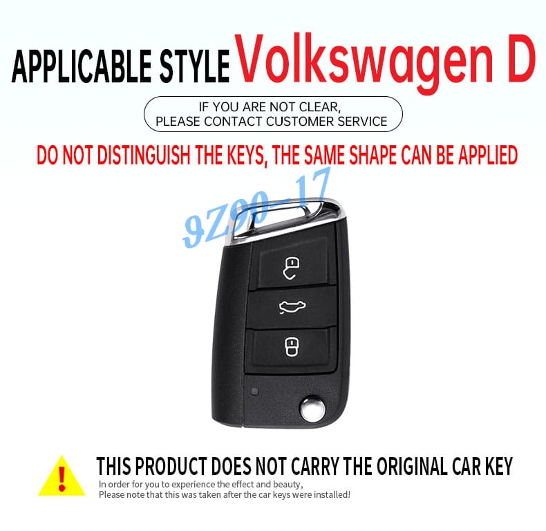 Metal Leather Car Key Fob Case Cover Keychain For Vw Tiguan Jetta Polo Seat Ateca Leon Skoda Kodiaq Superb Octavia Karoq