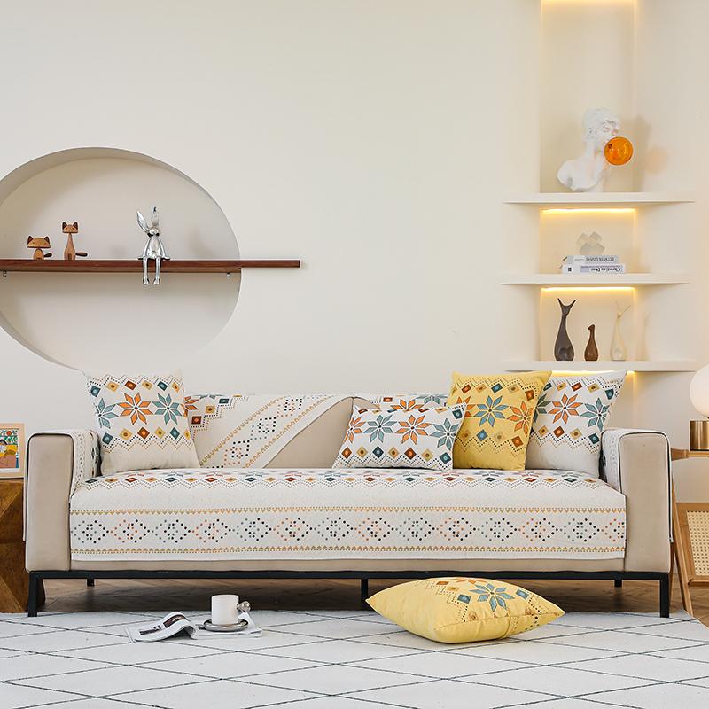 1 шт. Чехол для дивана из шенилла, нескользящий чехол для дивана, чехол для дивана Four Seasons, универсальный протектор для мебели для спальни, офиса Livi 70*70cm